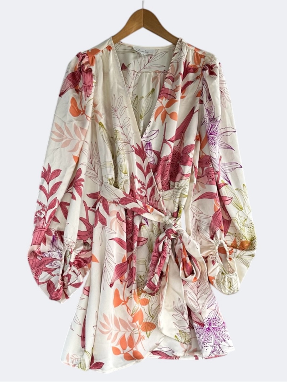 🎉5 for $45🎉 Sweet lemon wrap dress size M